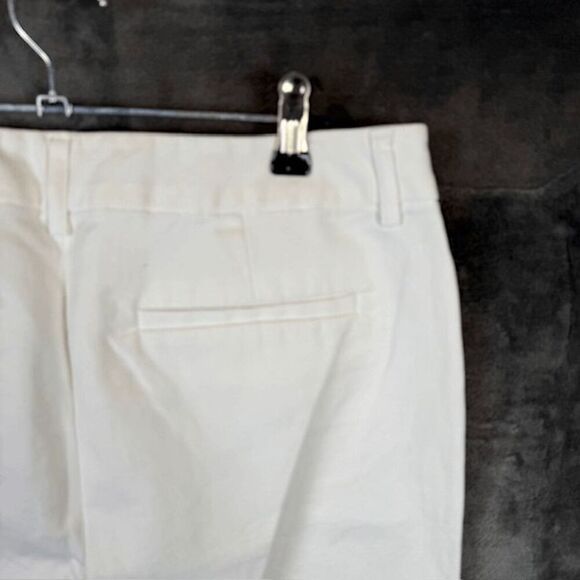 Liz Claiborne EMMA Cropped Trousers White Mid Rise Dressy or Casual Size 10 - Picture 5 of 12